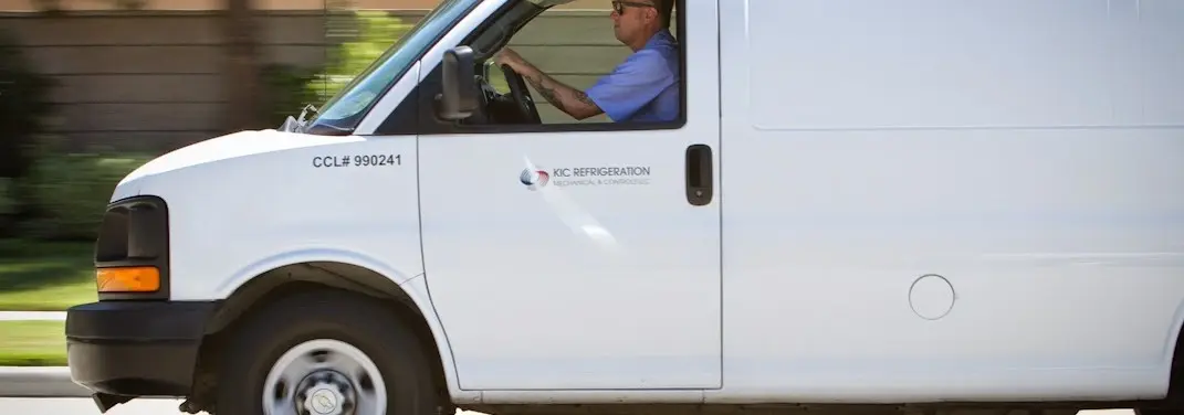 KIC Refrigeration service vehicle serving Springboro area